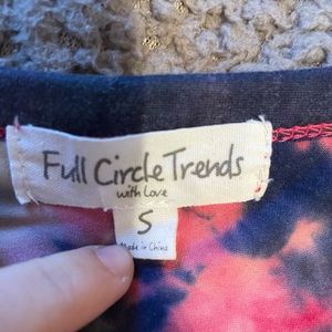 tie die womens long sleeve shirt